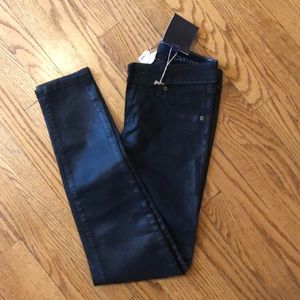 New with tag CAR MAR waxed black denim